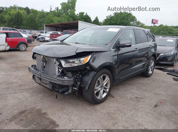 2FMPK3K95HBC63712 2017 FORD EDGE Gray Vista tres cuartos delantera izquierda