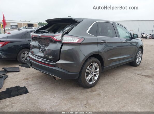 2FMPK3K95HBC63712 2017 FORD EDGE Gray Trasero derecho