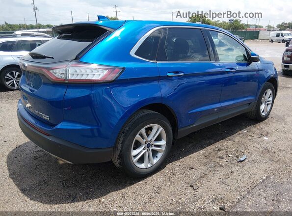 2FMPK3K95JBB07000 2018 FORD EDGE Синий Задняя правая четверть
