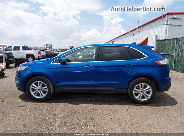 2FMPK3K95JBB07000 2018 FORD EDGE Синий Панорамный вид салона 360°