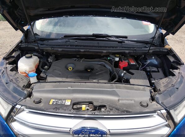 2FMPK3K95JBB07000 2018 FORD EDGE Синий Вид сзади