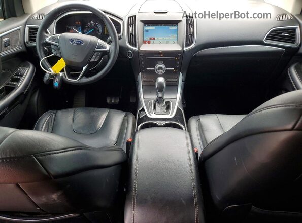 2FMPK3K95JBB42734 2018 FORD EDGE Серый Вид панели приборов