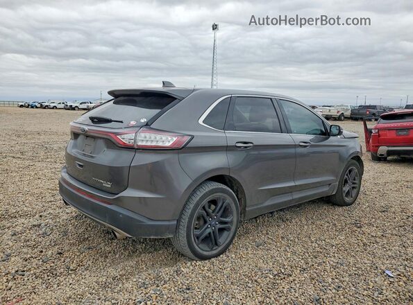 2FMPK3K95JBB42734 2018 FORD EDGE Серый Задняя правая четверть