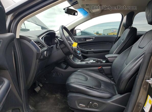 2FMPK3K95JBB42734 2018 FORD EDGE Серый Вид салона спереди