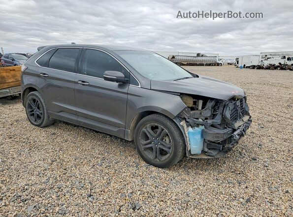 2FMPK3K95JBB42734 2018 FORD EDGE Серый Передняя правая четверть
