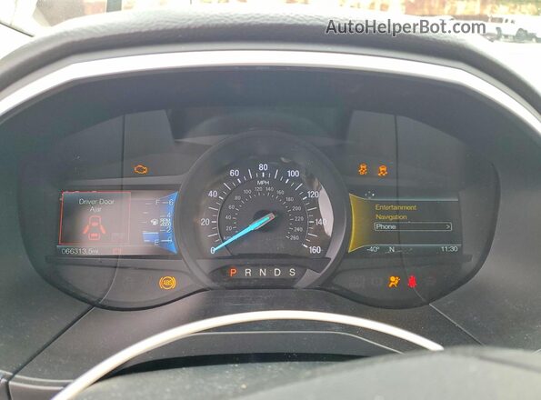 2FMPK3K95JBB79704 2018 FORD EDGE Gold Вид щитка приладів