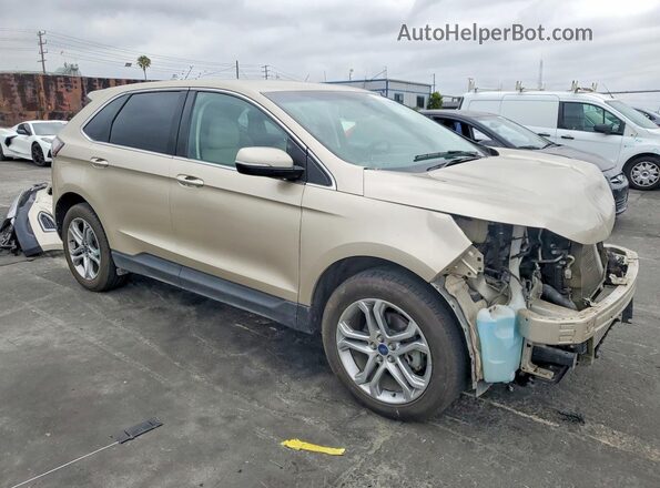 2FMPK3K95JBB79704 2018 FORD EDGE Gold Передня права чверть