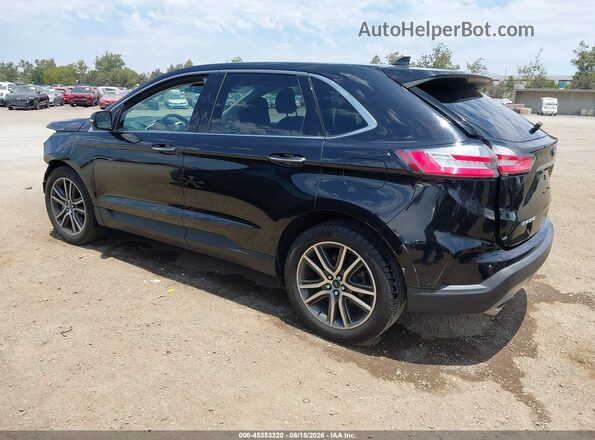 2FMPK3K95KBB52973 2019 FORD EDGE Черный Задняя левая четверть