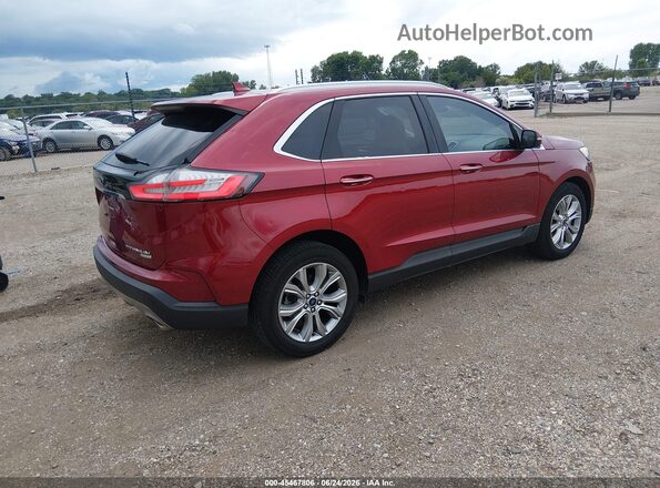 2FMPK3K95KBC32516 2019 FORD EDGE Red Trasero derecho