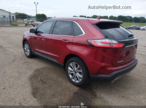 2FMPK3K95KBC32516 2019 FORD EDGE Red Trasero izquierdo