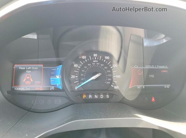 2FMPK3K95LBB27931 2020 FORD EDGE Black Instrument cluster view