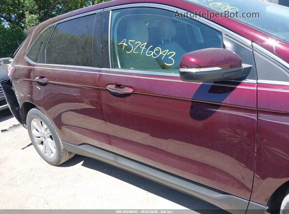 2FMPK3K95MBA39592 2021 FORD EDGE Burgundy Widok wnętrza 360 stopni
