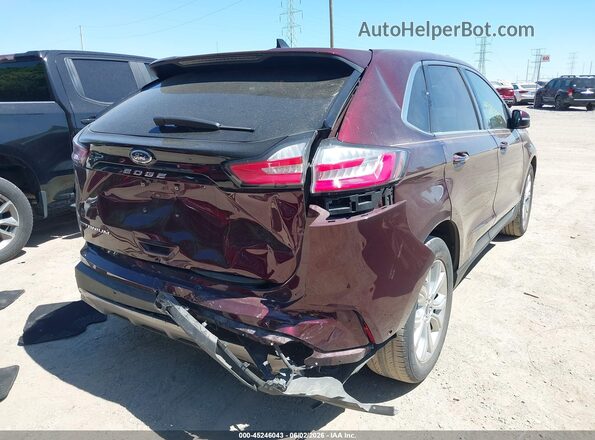 2FMPK3K95MBA39592 2021 FORD EDGE Burgundy Widok z przodu