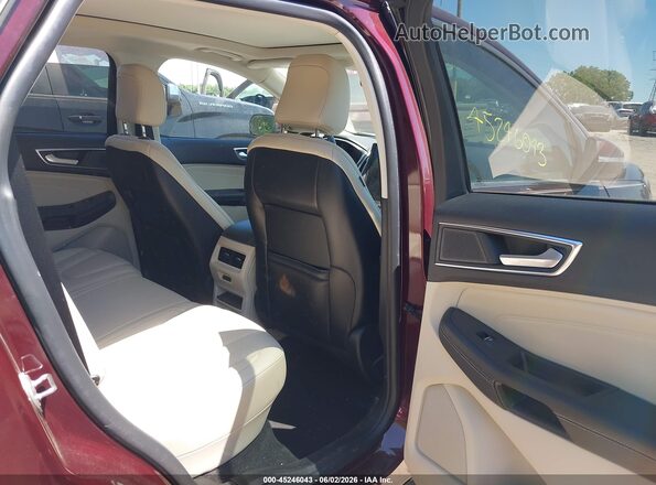 2FMPK3K95MBA39592 2021 FORD EDGE Burgundy Widok naklejki z numerem VIN