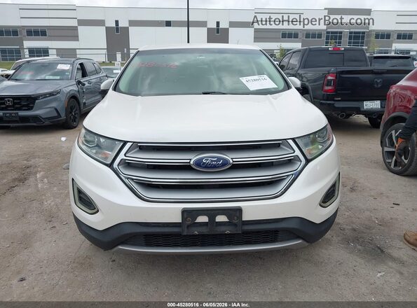 2FMPK3K96HBB19652 2017 FORD EDGE White Vista del cuadro de instrumentos