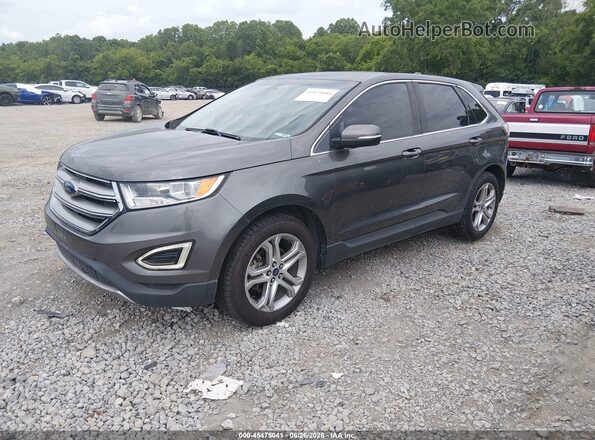 2FMPK3K96HBB19795 2017 FORD EDGE Gray Вид спереду