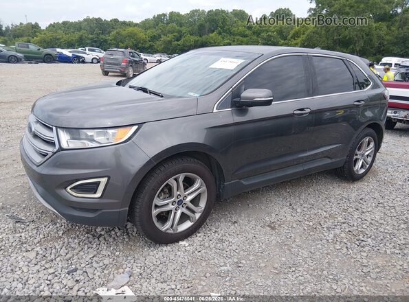 2FMPK3K96HBB19795 2017 FORD EDGE Gray Передня ліва чверть
