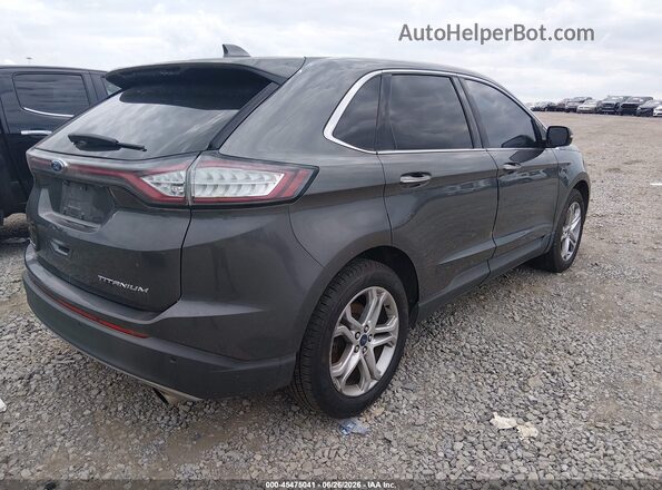 2FMPK3K96HBB19795 2017 FORD EDGE Gray Задня права чверть