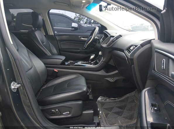 2FMPK3K96HBB19795 2017 FORD EDGE Gray Вид салону спереду