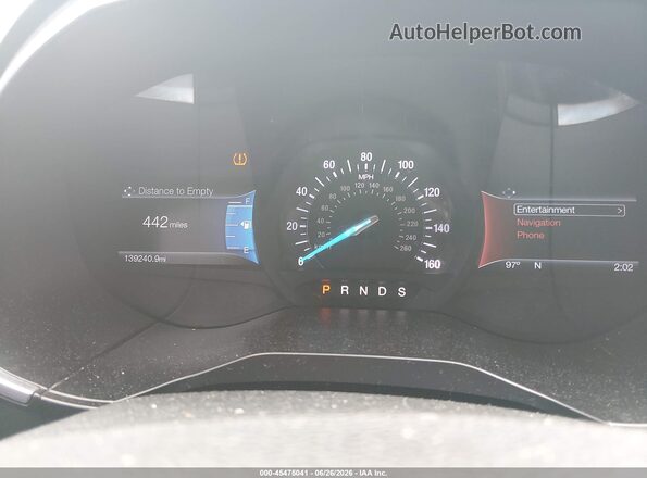 2FMPK3K96HBB19795 2017 FORD EDGE Gray Вид задніх сидінь