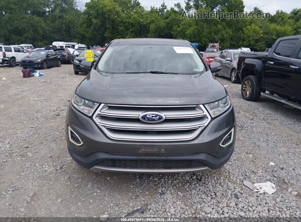 2FMPK3K96HBB19795 2017 FORD EDGE Gray Вид щитка приладів