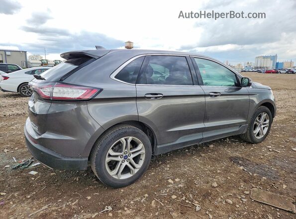 2FMPK3K96HBB78412 2017 FORD EDGE Gray Trasero derecho