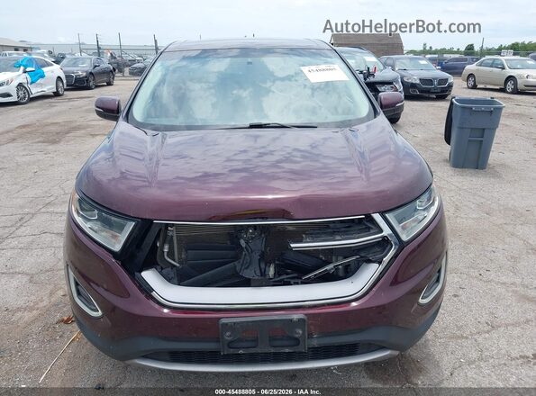 2FMPK3K96JBB36909 2018 FORD EDGE Purple Widok zestawu wskaźników