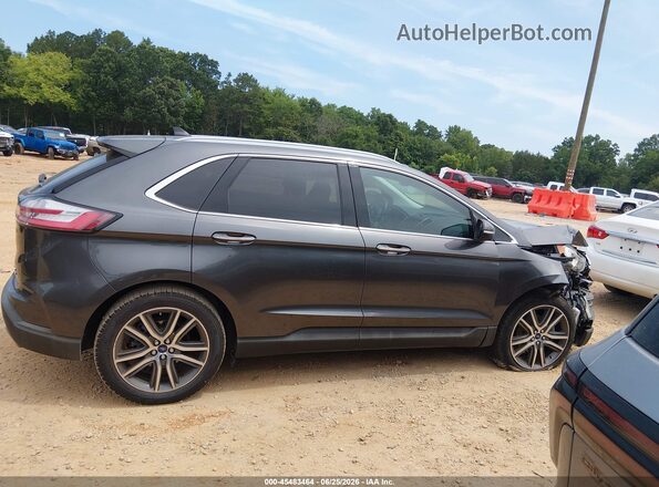 2FMPK3K96LBB31521 2020 FORD EDGE Black Widok wnętrza z tyłu