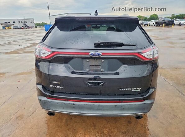 2FMPK3K97GBB72567 2016 FORD EDGE Black უკანა ხედი