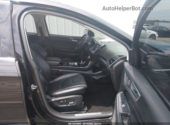 2FMPK3K97KBB54076 2019 FORD EDGE Black Vista interior delantera