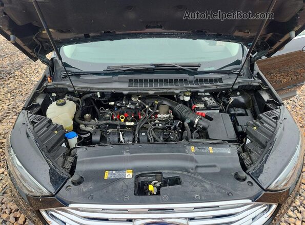 2FMPK3K97KBB54238 2019 FORD EDGE Black Engine compartment view