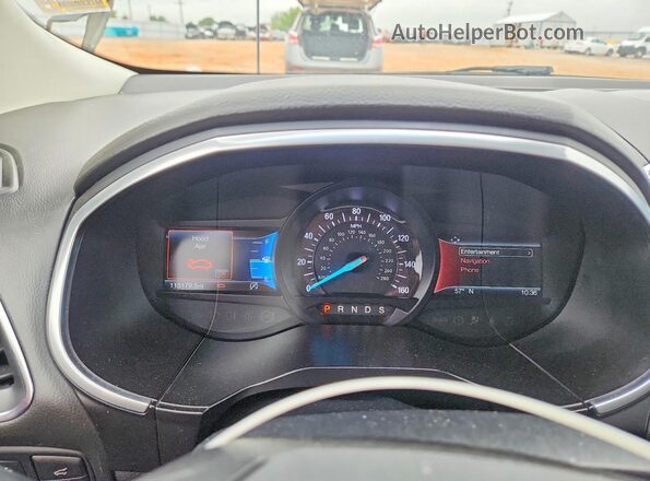 2FMPK3K97KBB54238 2019 FORD EDGE Black Instrument cluster view