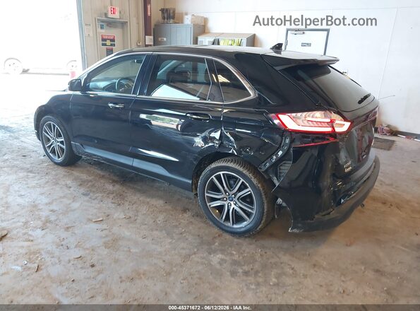2FMPK3K97KBB75316 2019 FORD EDGE Черный Задняя левая четверть
