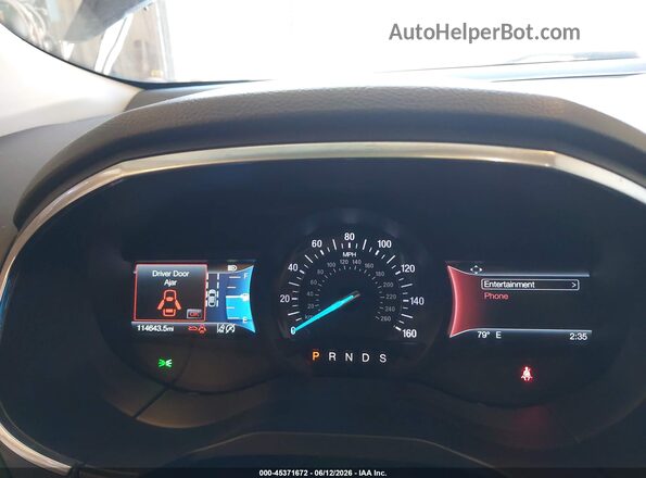 2FMPK3K97KBB75316 2019 FORD EDGE Черный Вид задних сидений