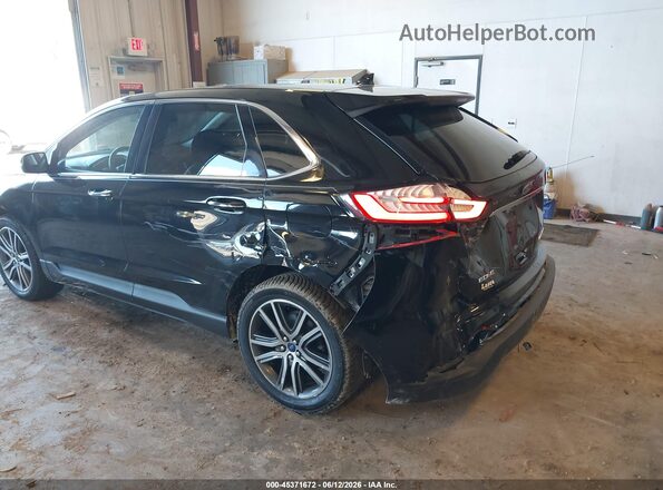 2FMPK3K97KBB75316 2019 FORD EDGE Черный Вид спереди