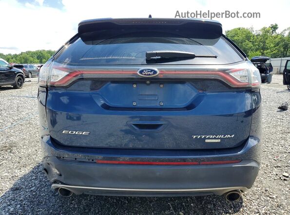 2FMPK3K98HBC12625 2017 FORD EDGE Blue Հետևի տեսք