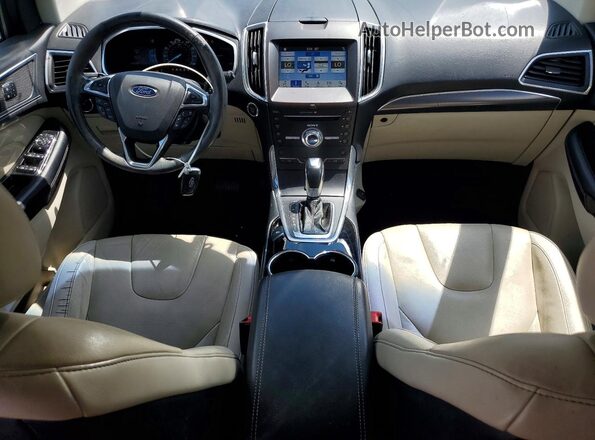 2FMPK3K98HBC12625 2017 FORD EDGE Blue Առջևի վահանակի տեսք