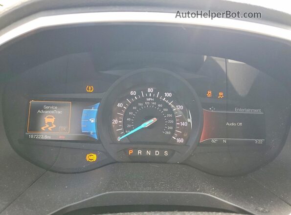 2FMPK3K98HBC12625 2017 FORD EDGE Blue Սարքավորումների վահանակի տեսք