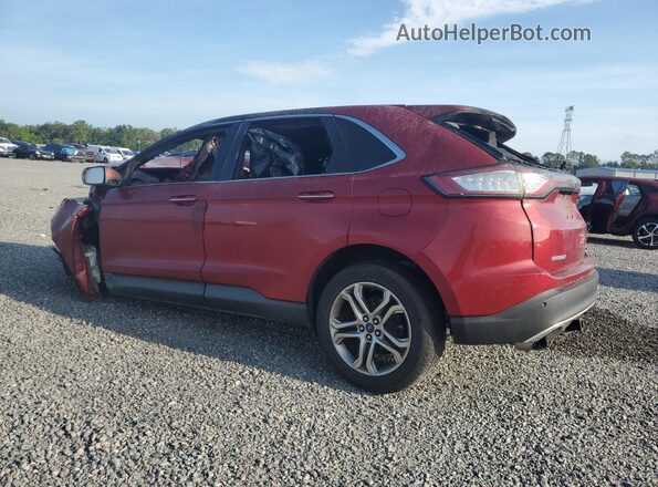 2FMPK3K98HBC52185 2017 FORD EDGE Red Задня ліва чверть