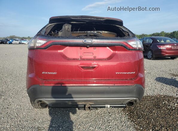2FMPK3K98HBC52185 2017 FORD EDGE Red Вид ззаду