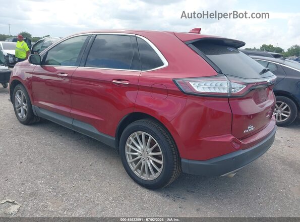 2FMPK3K98JBB32506 2018 FORD EDGE Burgundy Задня ліва чверть