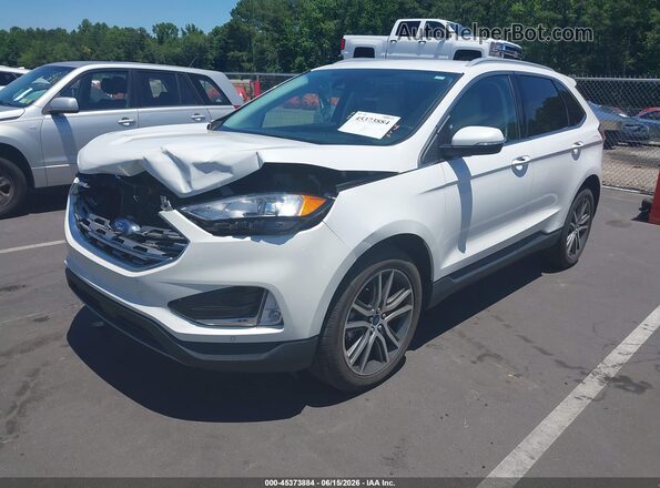 2FMPK3K98LBA22946 2020 FORD EDGE White წინა მარცხენა ხედი სამი მეოთხედიდან