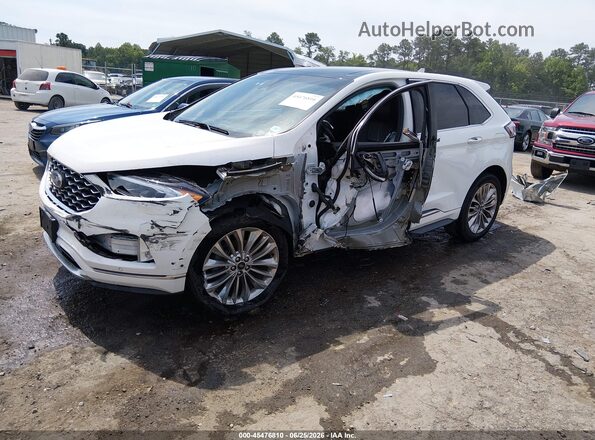 2FMPK3K98LBA34210 2020 FORD EDGE White წინა მარცხენა ხედი სამი მეოთხედიდან