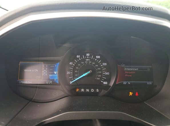 2FMPK3K98LBA53551 2020 FORD EDGE White Widok zestawu wskaźników