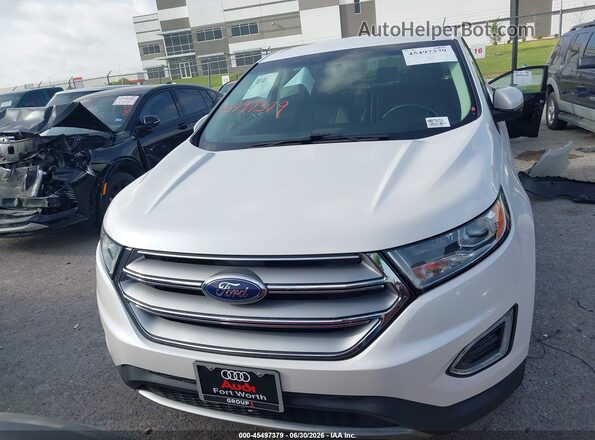 2FMPK3K99HBB76203 2017 FORD EDGE White Instrument cluster view