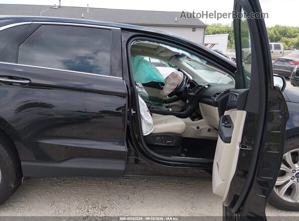 2FMPK3K99KBB20396 2019 FORD EDGE Black წინა სალონის ხედი