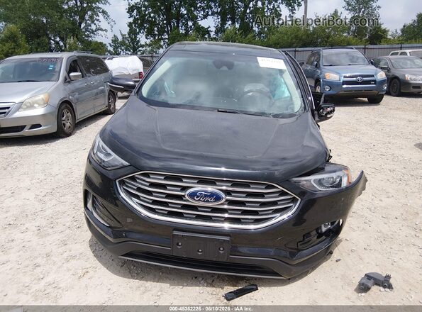 2FMPK3K99KBB20396 2019 FORD EDGE Black ხელსაწყოთა პანელის ხედი
