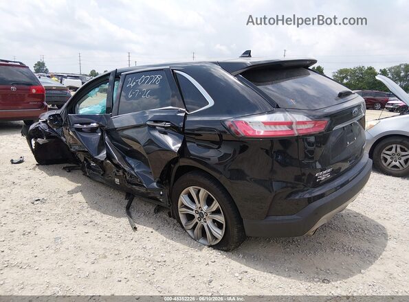 2FMPK3K99KBB20396 2019 FORD EDGE Black უკანა მარცხენა