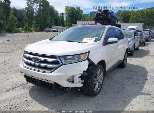 2FMPK3K9XHBB62195 2017 FORD EDGE White Передня ліва чверть