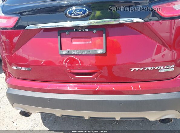 2FMPK3K9XKBC35069 2019 FORD EDGE Red Вид спереду